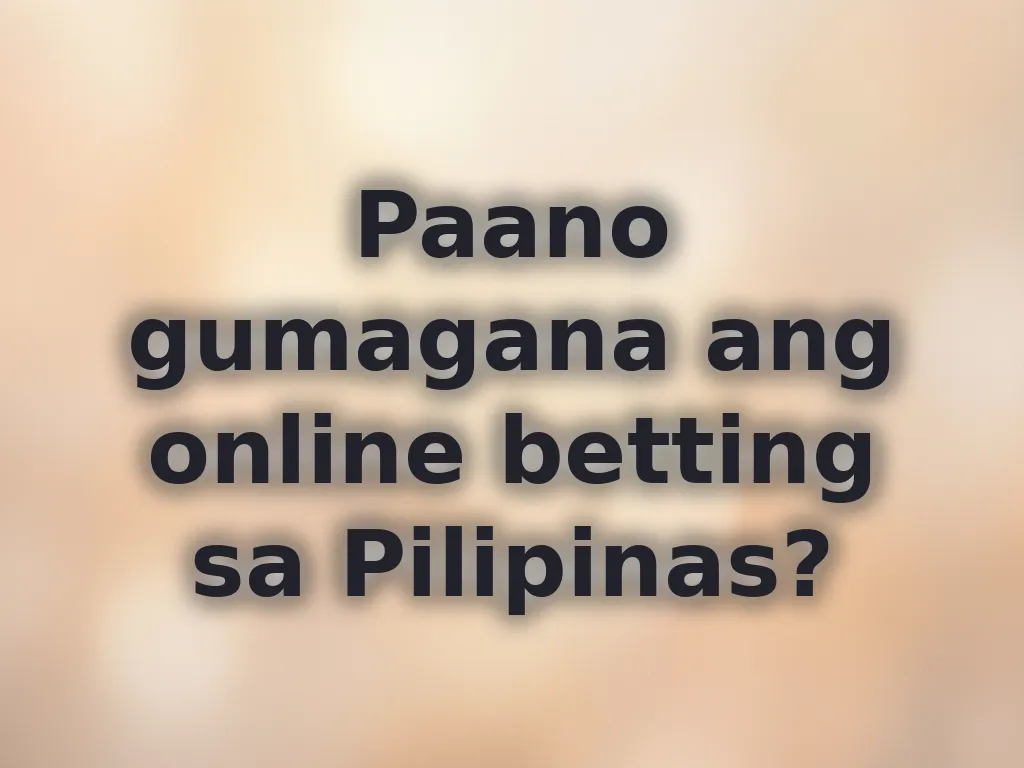 Online betting sa PH